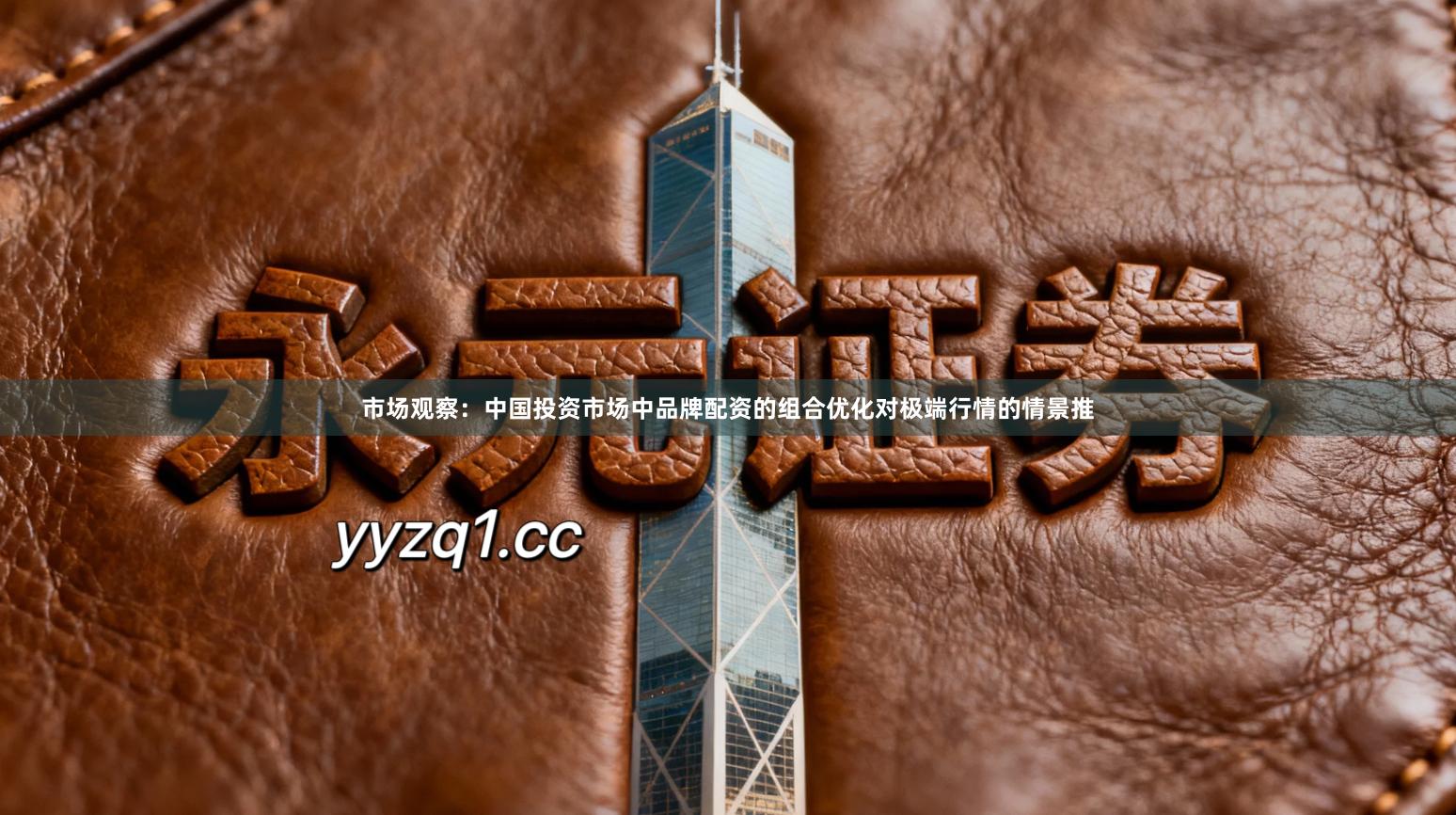 市场观察：中国投资市场中品牌配资的组合优化对极端行情的情景推